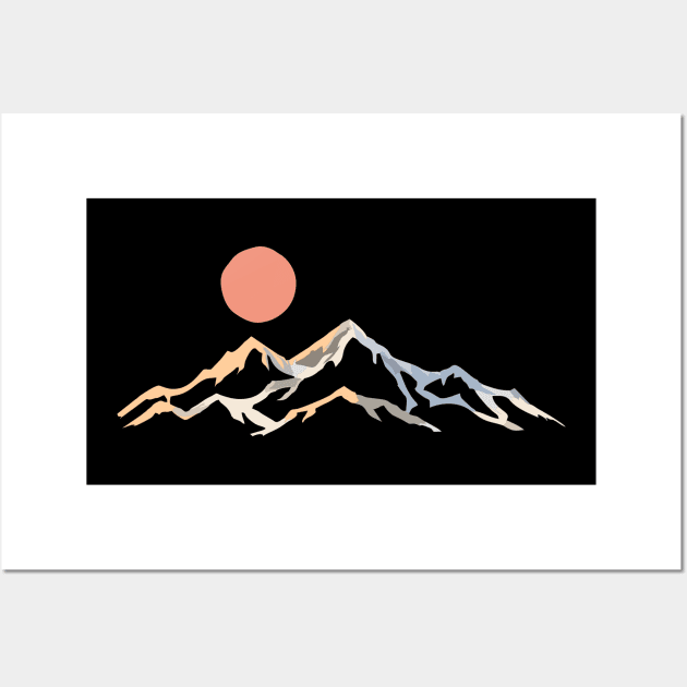 minimalist Mountain Wall Art by pilipsjanuariusDesign